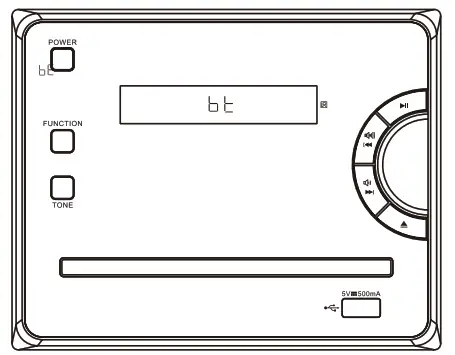 anko 43118007 Bluetooth Micro HIFI System - BLUETOOTH