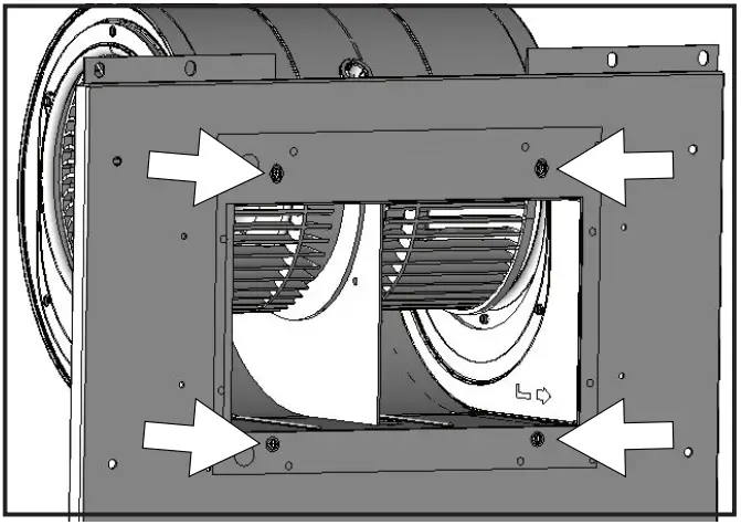 Zephyr ZRP E36BS Roma Pro Wall Mount Range Hood - Dual Blower Installation 3