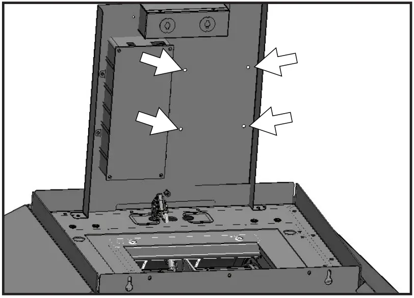 Zephyr ZRP E36BS Roma Pro Wall Mount Range Hood - Dual Blower Installation 7