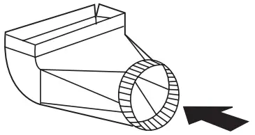 Zephyr ZRP E36BS Roma Pro Wall Mount Range Hood - Duct pieces 15