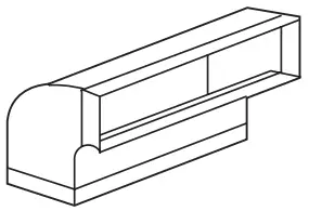 Zephyr ZRP E36BS Roma Pro Wall Mount Range Hood - Duct pieces 3