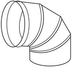 Zephyr ZRP E36BS Roma Pro Wall Mount Range Hood - Duct pieces 8