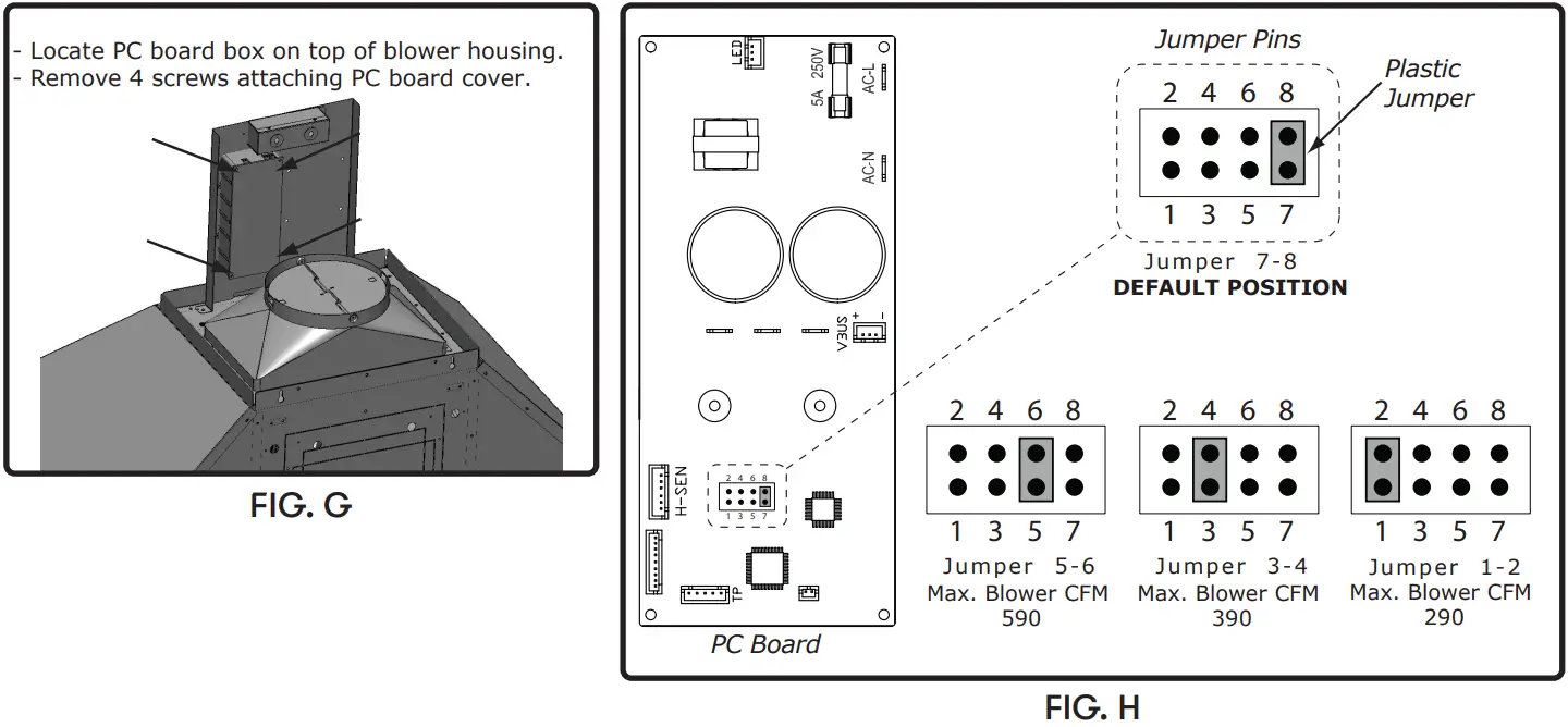 Zephyr ZRP E36BS Roma Pro Wall Mount Range Hood - FIG G