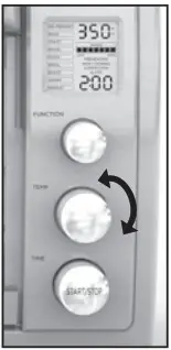 Black Decker TOD5030SC Convection Oven -Using the TEMP