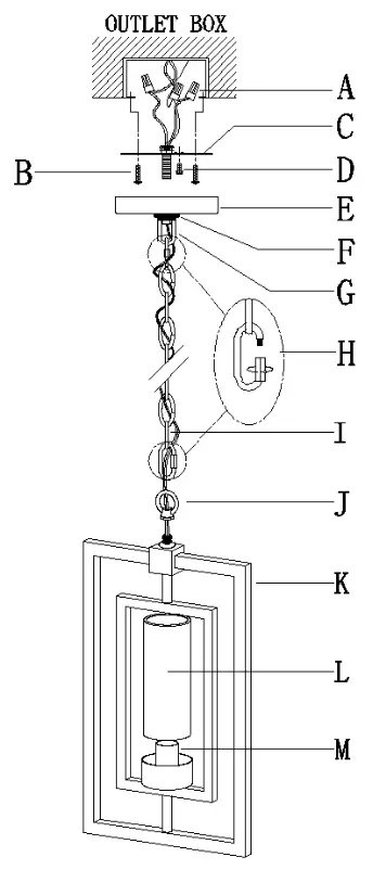 Optimant Lighting A03972 Pendant Lighting - screw