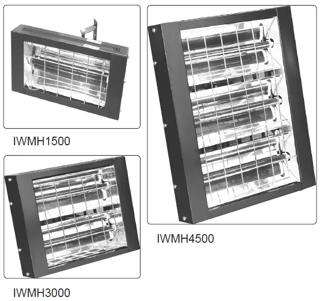 SEALEY IWMH1500 1500W 3000 4500 Infrared Quartz fig 2