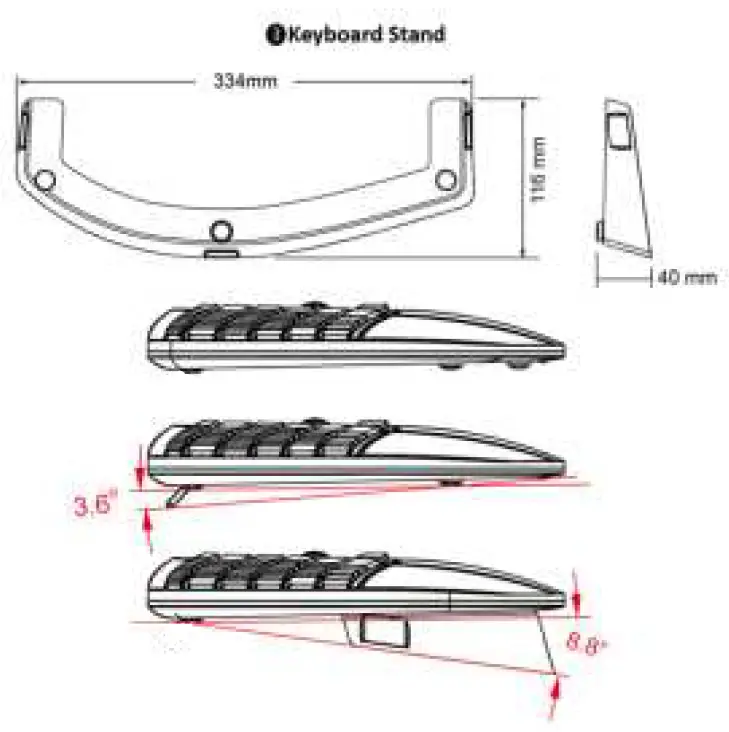 perixx-PERIDUO-406A 3-In-1-Wired-Compact-Ergonomic-Keyboard-with-Vertical-Mouse-and-Numeric-Keypad-2