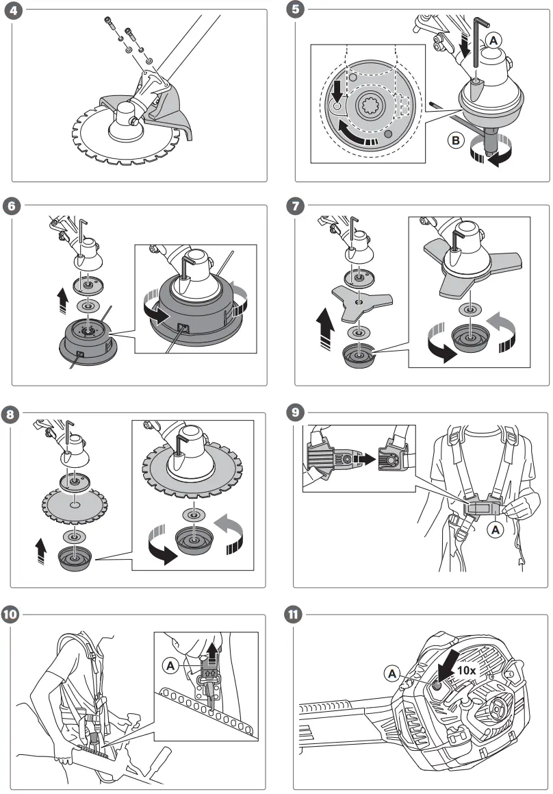 MEEC TOOLS 000903 Brush Cutter - fig 1