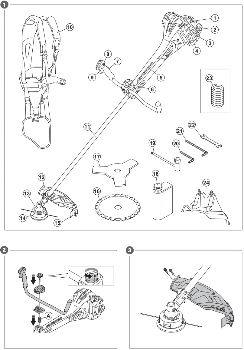 MEEC TOOLS 000903 Brush Cutter - fig