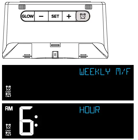 LA CROSSE TECHNOLOGY 617-148TXT Wireless Charging Alarm Clock-11