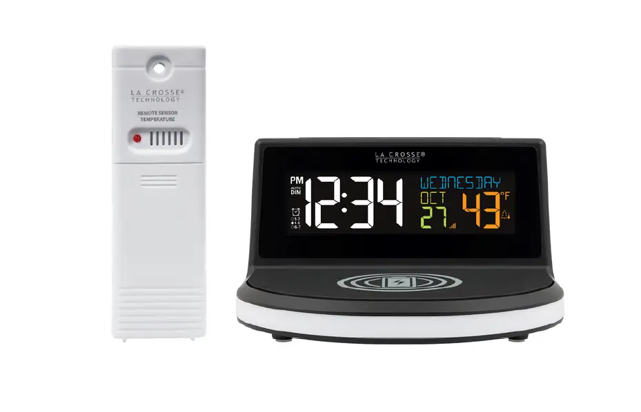 La Crosse Technology 617-148txt Wireless Charging Alarm Clock User Guide