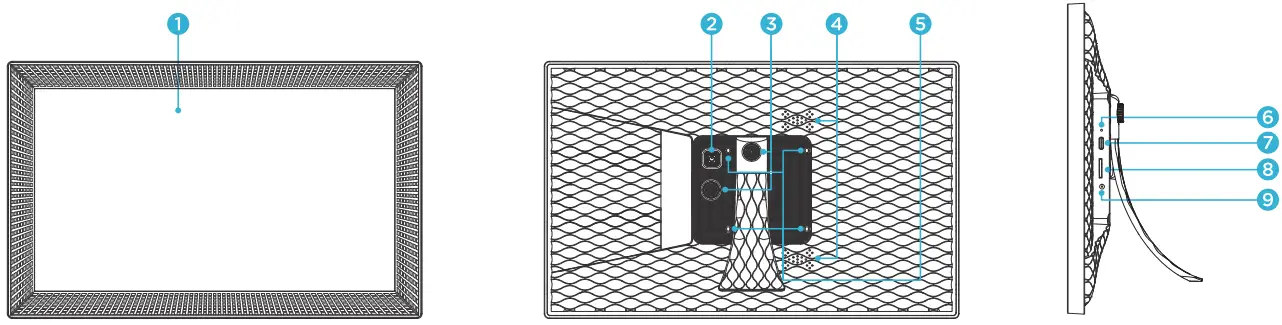skyzoo M15R2 156 Inch FHD WiFi Digital Photo Frame - Fig 1