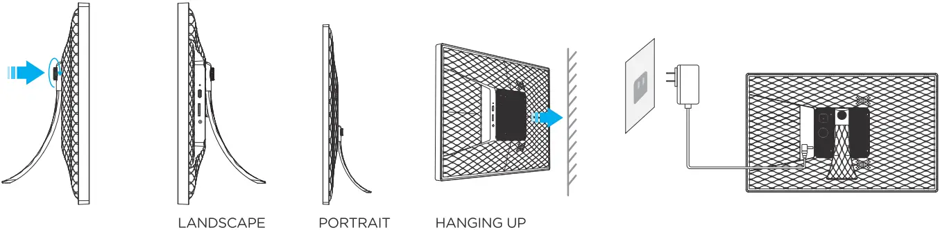 skyzoo M15R2 156 Inch FHD WiFi Digital Photo Frame - Fig 4