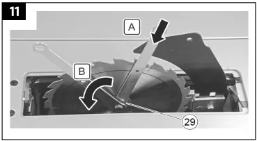 MEEC TOOLS 017711 Table Saw with Castors 11