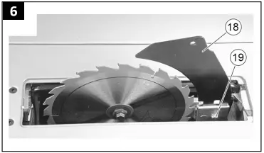 MEEC TOOLS 017711 Table Saw with Castors 6