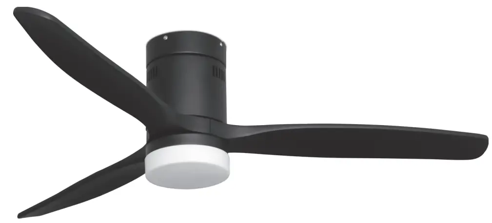 LiFE ZONDA Ceiling Fan with Black Color Wooden Blades and Light 70W -