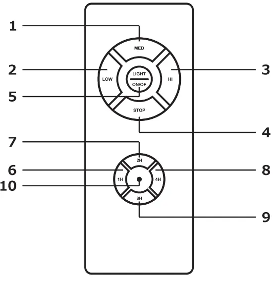 LiFE ZONDA Ceiling Fan with Black Color Wooden Blades and Light 70W - 2
