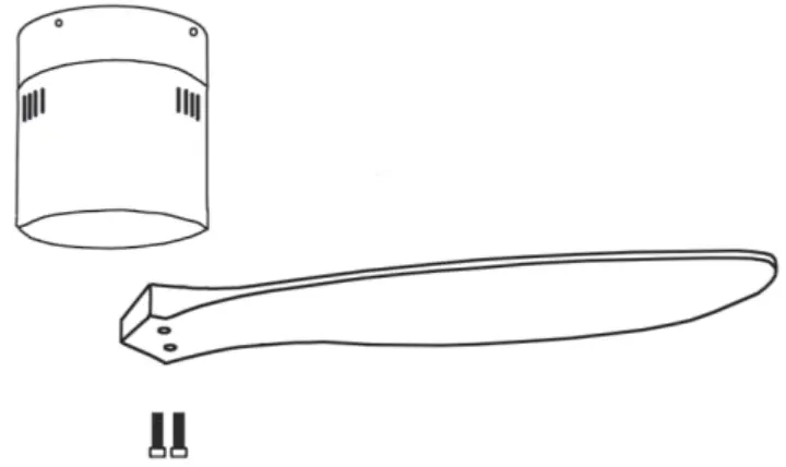 LiFE ZONDA Ceiling Fan with Black Color Wooden Blades and Light 70W - 5