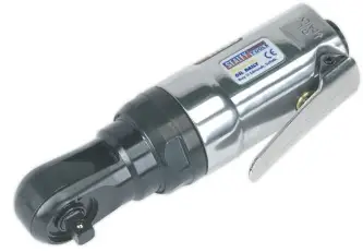 SEALEY SA632.V2 1-4 Inch & 3-8 Inch Sq Drive Super Stubby Air Ratchet Wrench-PRODUCT