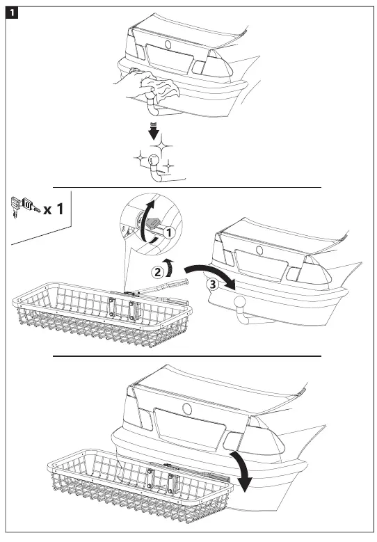 HAMRON 014523 Load Basket for Towbar fig 1