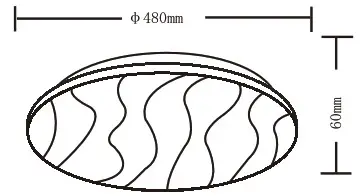 QAZQA 10395 Damla CL 48 Smart Ceiling light - Overall size 1