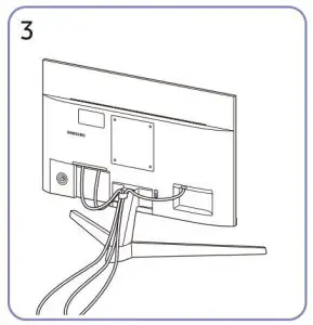 FIG 22 Tidying Up the Connected Cables