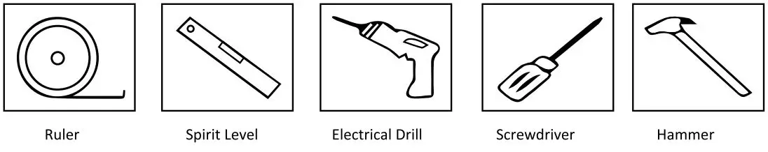 HOMLUX Rectangle LED Bathroom Mirror Instruction Manual - Installation