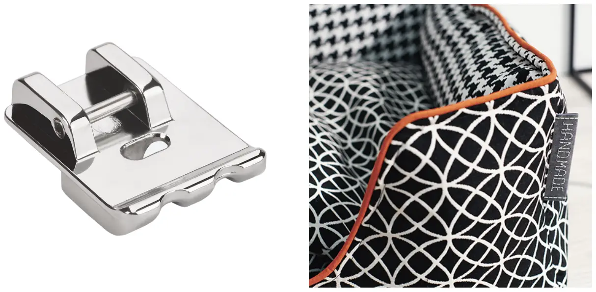 bernette 502060 14 88 2 Grooves Sewing Machine Piping Foot