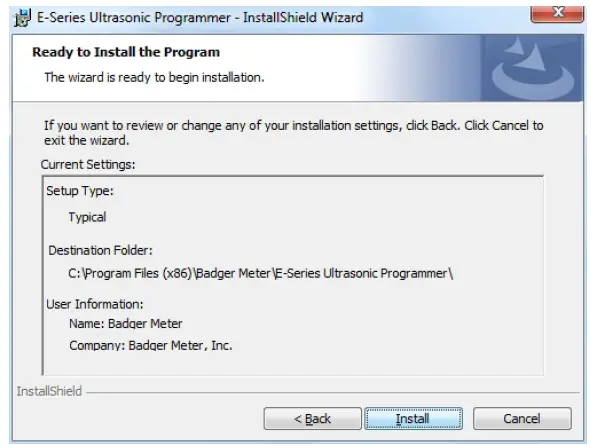 Badger Meter E-Series Ultrasonic Meters Programming Software-4