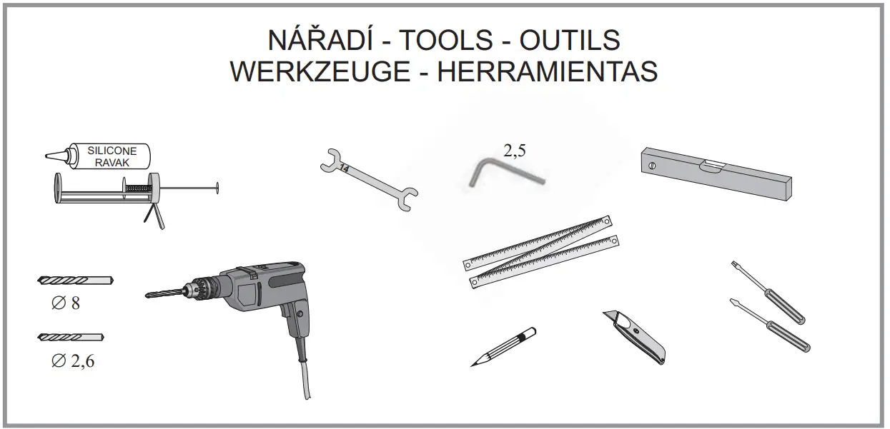 RAVAK NRDP2-100 Glass Transparent - fig 2