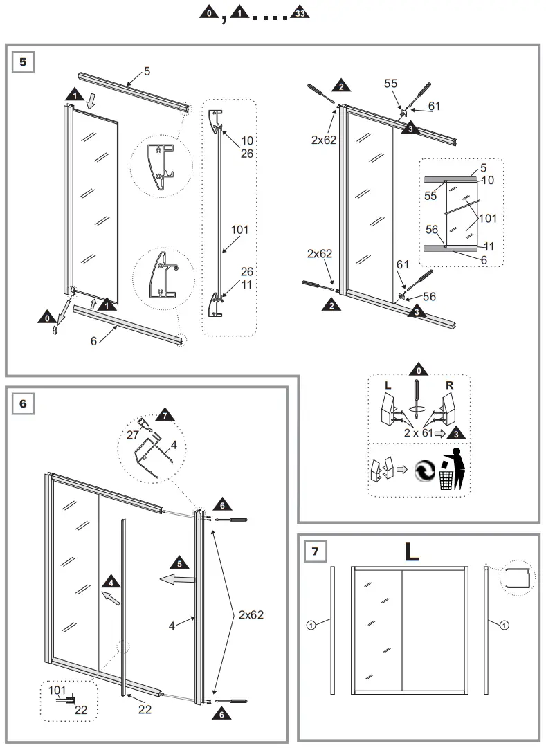 RAVAK NRDP2-100 Glass Transparent - fig6