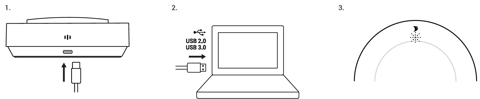 WyreStorm HALO 60 Halo Series Plug and Play Portable Conference Speakerphone 1