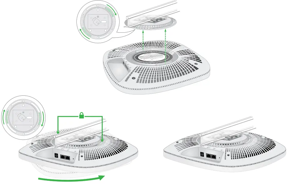 NETGEAR WAX630,WAX630PA nsight Managed -Hold the access point upside down