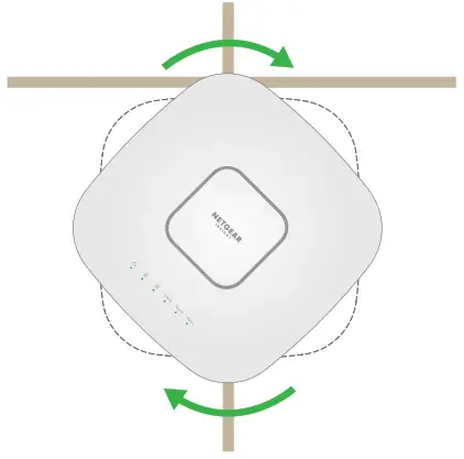 NETGEAR WAX630,WAX630PA nsight Managed WiFi - Twist the access point clockwise