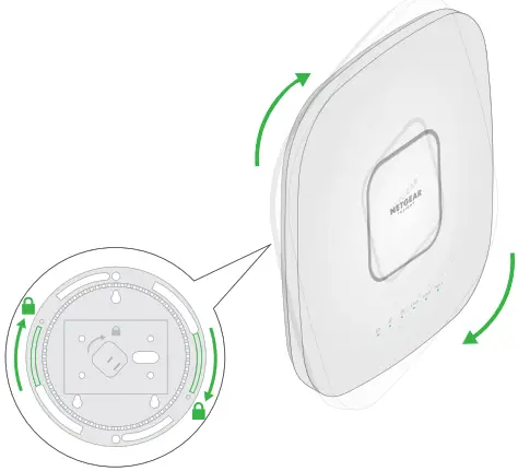 NETGEAR WAX630,WAX630PA nsight Managed -onto the mounting plate.