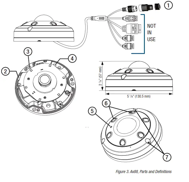 i3 INTERNATIONAL Ax88 12MP Infrared Outdoor IP 360-Degree Fisheye Camera - CAMERA