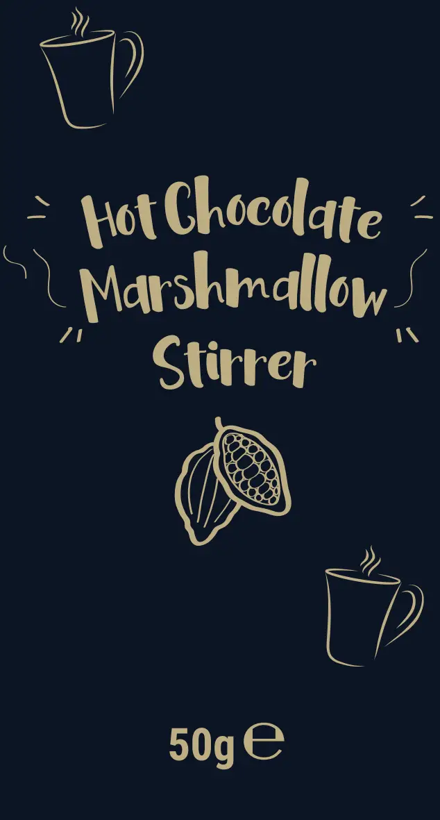 cocoa HORIZONS 50ge Hot Chocolate Marshmallow Stirrer