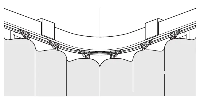 IKEA 702.991.48 VIDGA Curtain and Panel Hanging System fig 9
