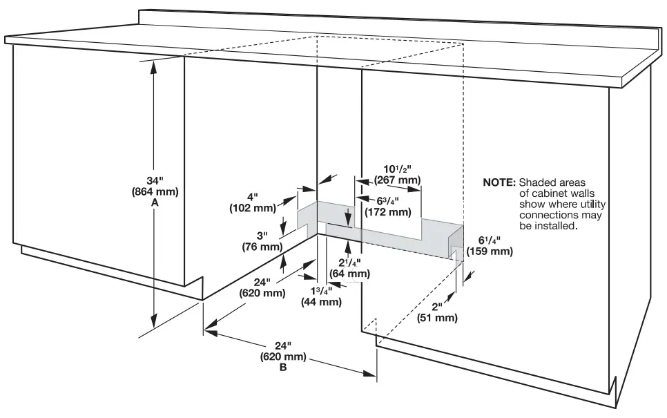 Whirlpool WDF110PAB 24 Inches Built In Dishwasher fig 1