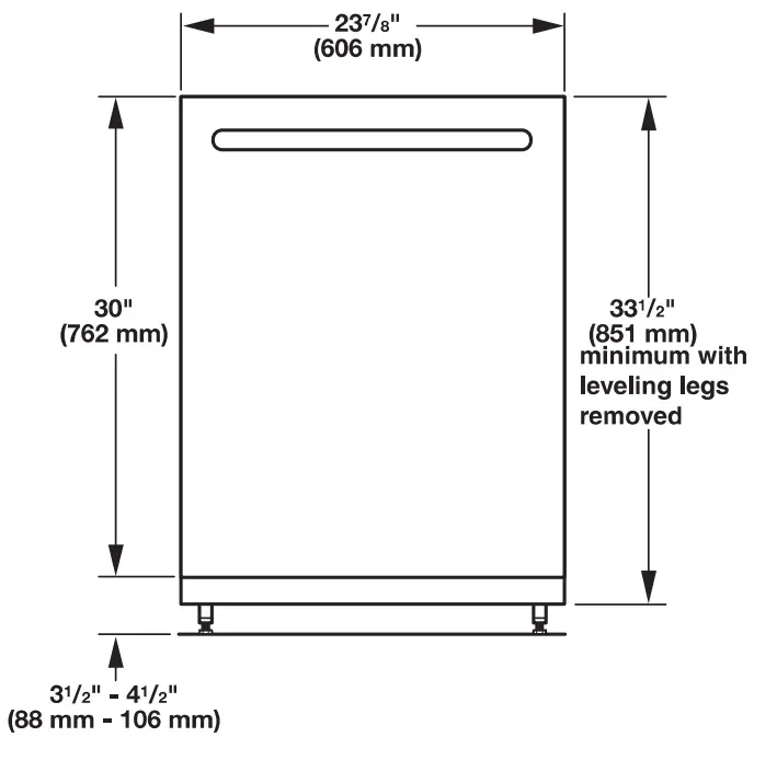 Whirlpool WDF110PAB 24 Inches Built In Dishwasher fig 2