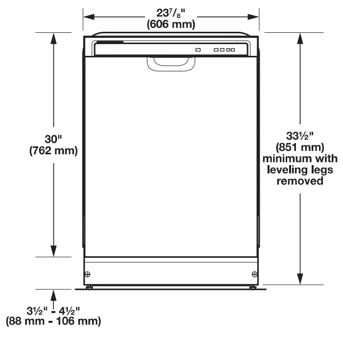 Whirlpool WDF110PAB 24 Inches Built In Dishwasher fig 4