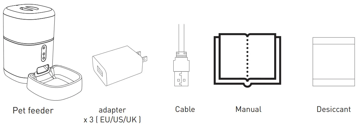 TELLUR TLL331461 Smart Wi-Fi Pet Feeder UltraHD Camera fig 2