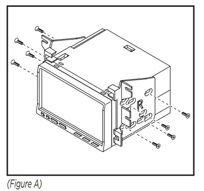 MeTra 95-5860G Dash Kit Ford --. Attach the radio bracket