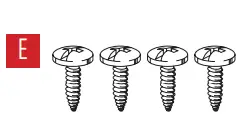 MeTra 95-5860G Dash Kit Ford --” Phillips screws (4)