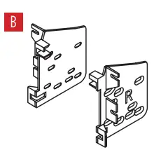 MeTra 95-5860G Dash Kit Ford --Radio bracket