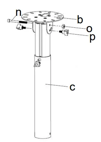 KIMEX-052-2003-Video-Projector-Ceiling-Support-Adjustable-Height-5