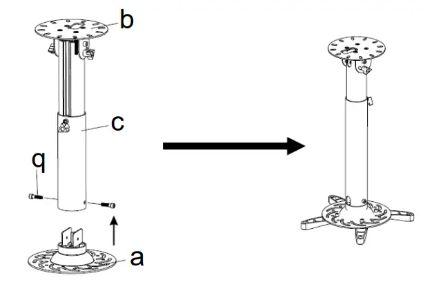 KIMEX-052-2003-Video-Projector-Ceiling-Support-Adjustable-Height-6