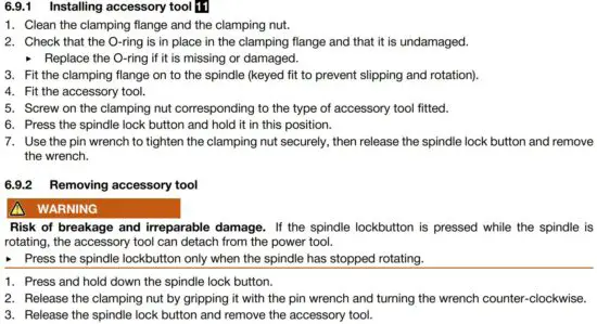 FIG 29 Installing accessory tool