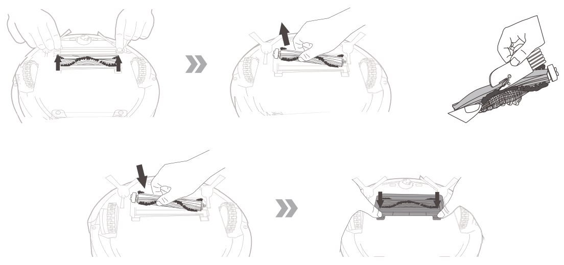 niceboy CHARLES i8 Robotic Vacuum - Roller brush