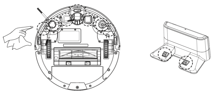 niceboy CHARLES i8 Robotic Vacuum - components